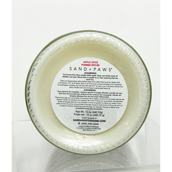 New Sand + Paws Holiday Dog Jar Candle (12 oz)  - Apple Spice - New - Picture 5 of 5